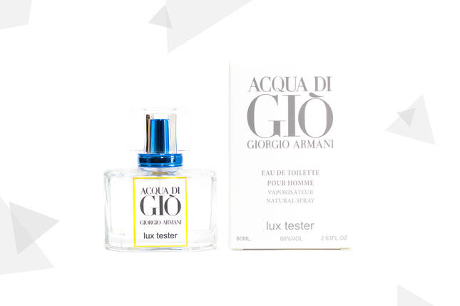Чоловічий LUX тестер Giorgio Armani Acqua di Gio Pour Homme 60 мл, фото 1