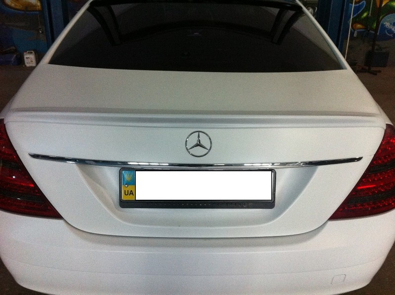 Лип спойлер (шабля) на Мерседес W221, Mercedes W221