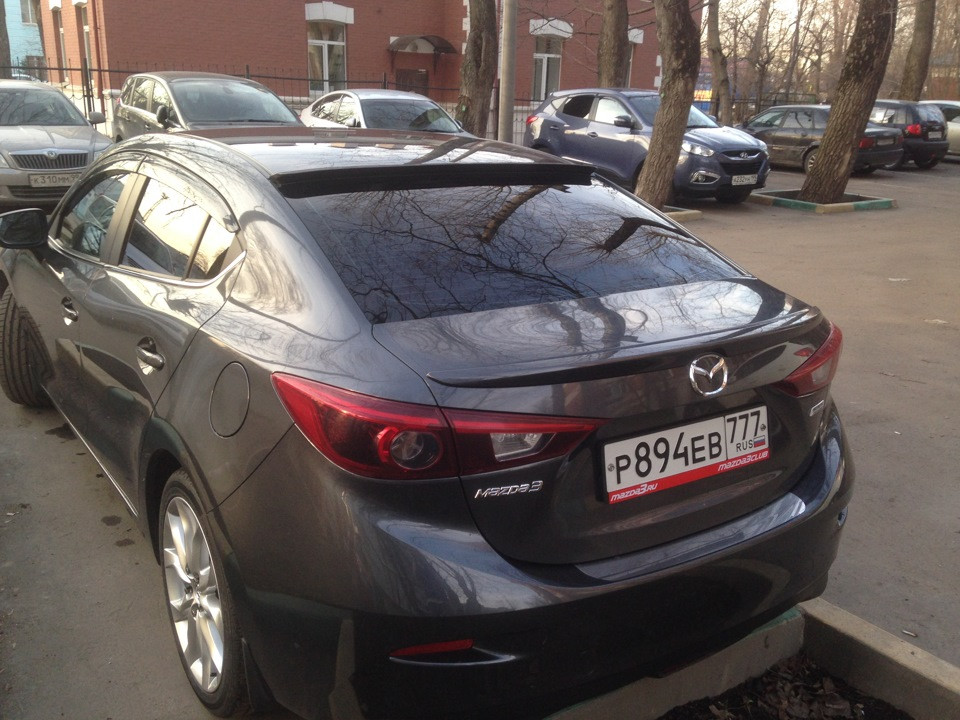 Ліп спойлер для Mazda 3 BM (13-20) USA, Шабля на Мазда 3 БМ