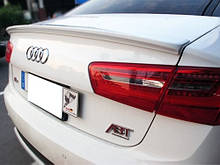 Лип спойлер S-line для Audi A6 C7, Шабля Ауді А6 Ц7