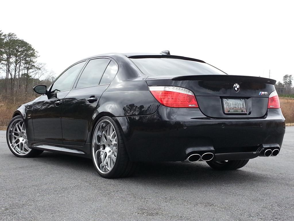 Лип спойлер Schnitzer для BMW 5 E60, Шабля БМВ 5 Е60
