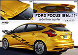 Спойлер для Ford Focus 3 Hb (2011-), Козирок Форд Фокус 3 Хб, фото 3