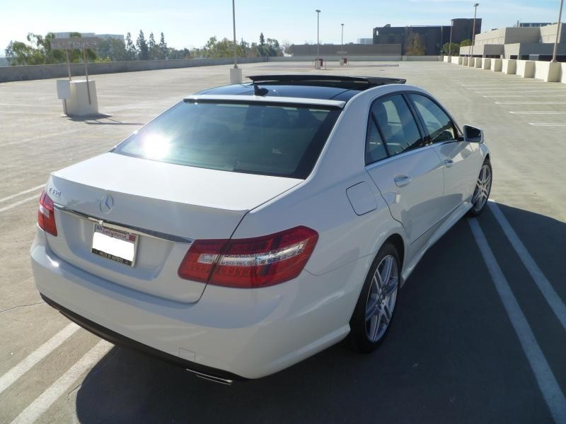 Спойлер на скло Mercedes W212, Козирок Мерседес В212