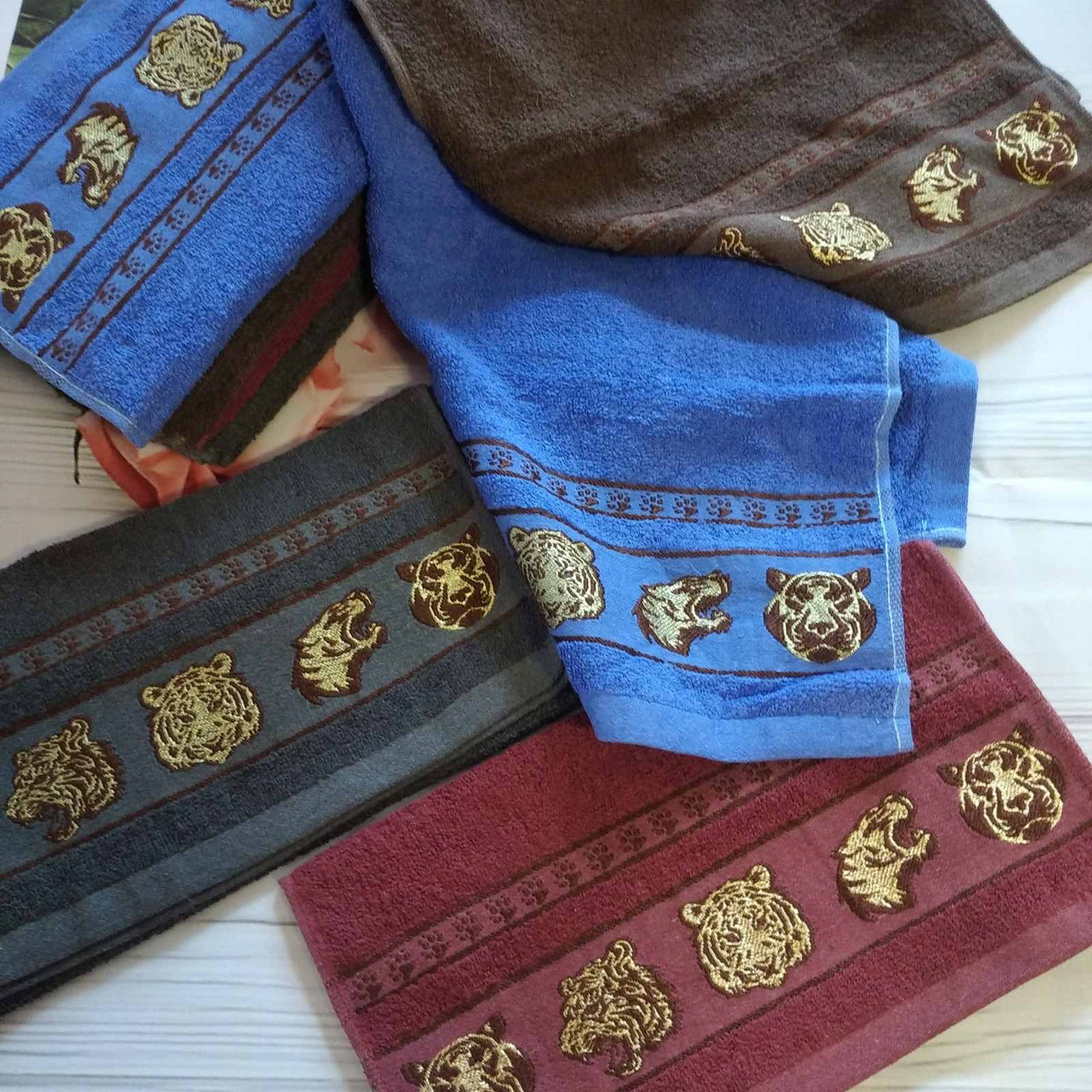 Кухонний махровий рушник «Тигр» 35/70 в уп. 12 шт.