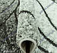 Ворсистий килим Місяць shaggy, Гілочки, чорний з білим, фото 5