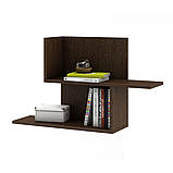 Полиця навісна на стіну MebelProff Trend 38, книжкова полиця, декоративна полиця в кімнату, будинок., фото 4