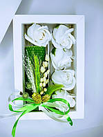 Женский подарочный набор, Подарочный набор с розами, Подарок для девушки, Оригинальный подарок