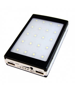 Power Bank 30000 mAh на сонячних батареях + Solar + Led панелі All, фото 1