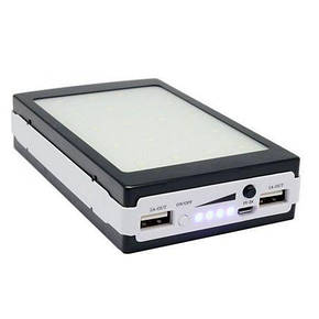 Зовнішній акумулятор Power Bank 30000 mAh (сонячна зарядка/ліхтар), фото 3