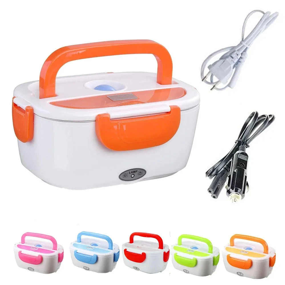 Ланчбокс із підігрівом 2в1 Electronic Lunchbox для їжі від мережі, Харчовий термос ланчбокс
