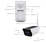 Вуличний бездротовий Wi-Fi камера відеоспостереження XF-DC08-F на сонячній батареї водонепроникна 1080P, фото 5