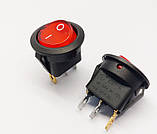 Перемикач клавішний KCD1-101N-8, з підсвіткою, 1 група, ON-OFF, 3 pin, 6A 250VAC/10A 125VAC, червоний, фото 4