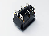 Перемикач клавішний KCD2-203N, з підсвіткою, 2 групи, ON-OFF-ON, 6 pin, 16A 250VAC, зелений, фото 4