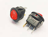 Перемикач клавішний KCD5-101N-2, з підсвіткою, 1 група, ON-OFF, 3 pin, 3A 250VAC/6A 125VAC, червоний, фото 2