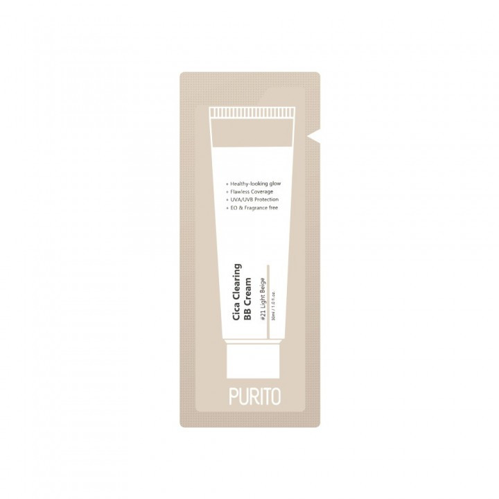 ВВ крем с екстрактом центели Purito Cica Clearing BB Cream (No23 natural Beige) 1 ml