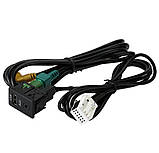 USB AUX панель і кабель для магнітол RCD 510 RNS 315 VW Passat Golf Jetta Skoda, юсб аукс адаптер порт, фото 4