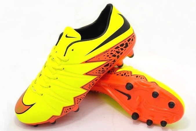 Футбольні бутси Nike Hypervenom Phelon II FG Yellow/Black/Orange