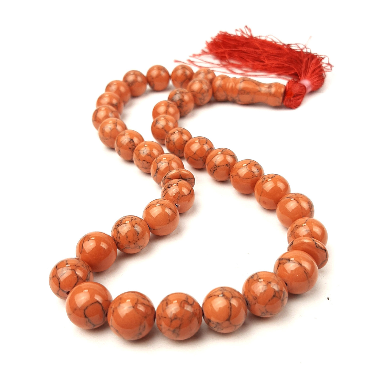 Чітки Бірюза 33 намистини діаметр 12 мм, фото 1