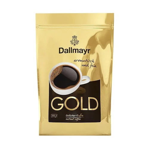 Кава розчинна сублімована Dallmayr Gold 100% арабіка 250 грамів у м'якому пакованні
