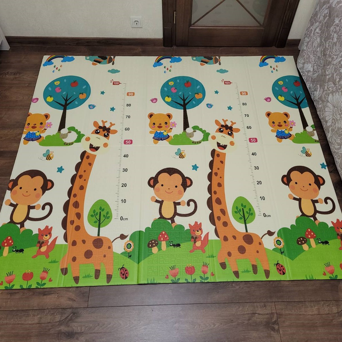 Дитячий розвивальний термокилимок "Зоопарк - Зотомір" 120*180*1см