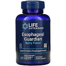Комплекс для захисту стравовода Life Extension "Esophageal Guardian" з ягідним смаком (60 жувальних таблеток)