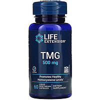 Триметилглицин Life Extension "TMG" 500 мг (60 жидких капсул)