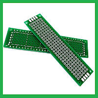 Универсальная печатная плата PCB 2 x 8 см. 1 шт.