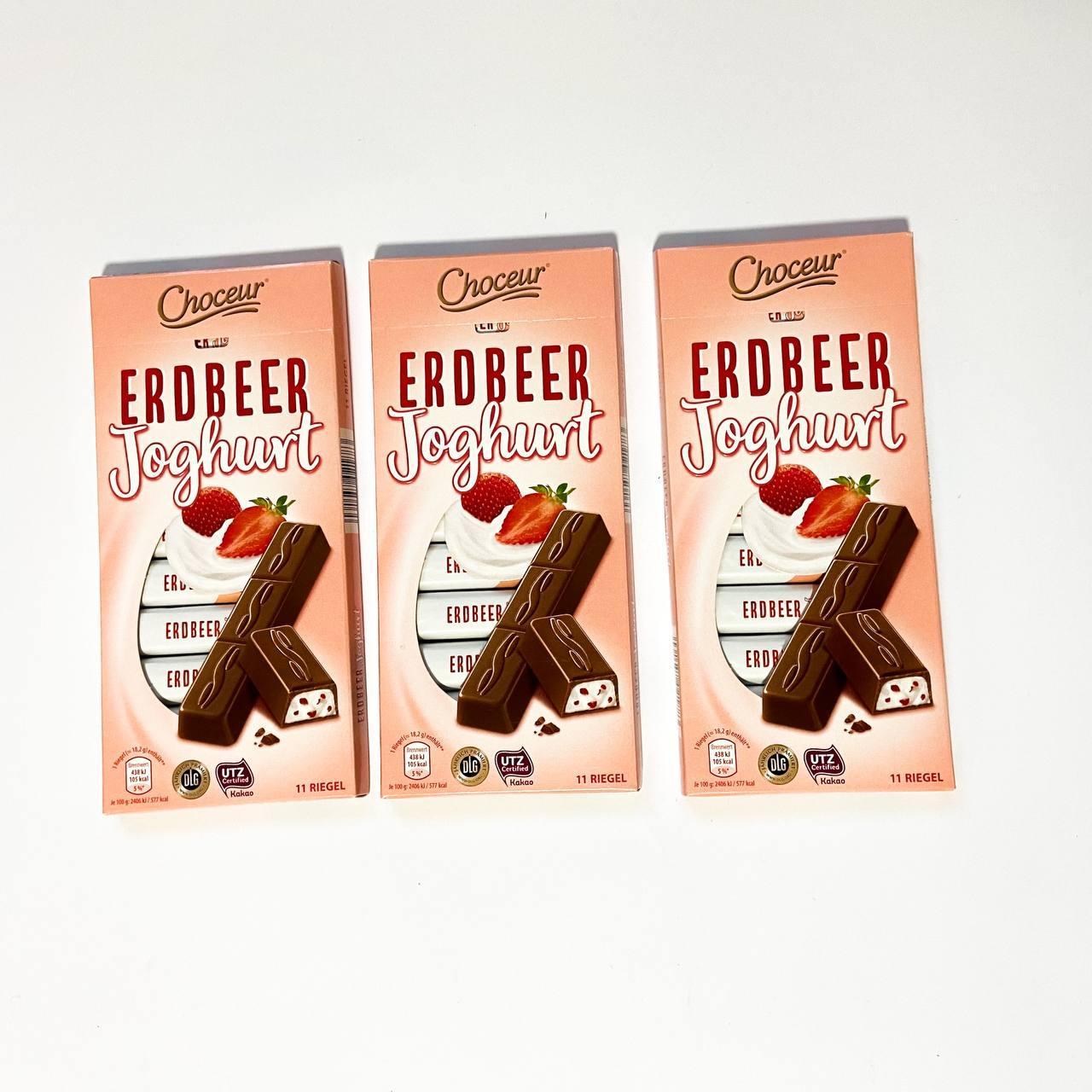 Шоколадка 🥰 "Erdbeer&Joghurt" Choceur 200 гр. Німеччина