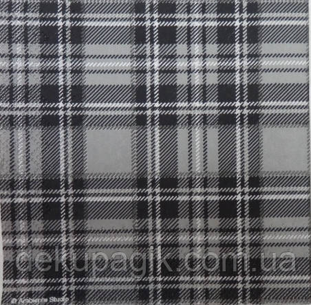 Серветка для декупажу КП -26 (25х25см),сіра.
