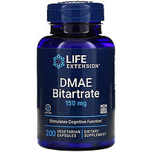 Диметиламіноетанол бітартрат Life Extension "DMAE Bitartrate" 150 мг (200 капсул)