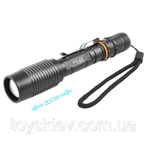 Ліхтар ручний Police BL-2804 2X Li-ion 18650 /T6 / Zoom / 2673, фото 1