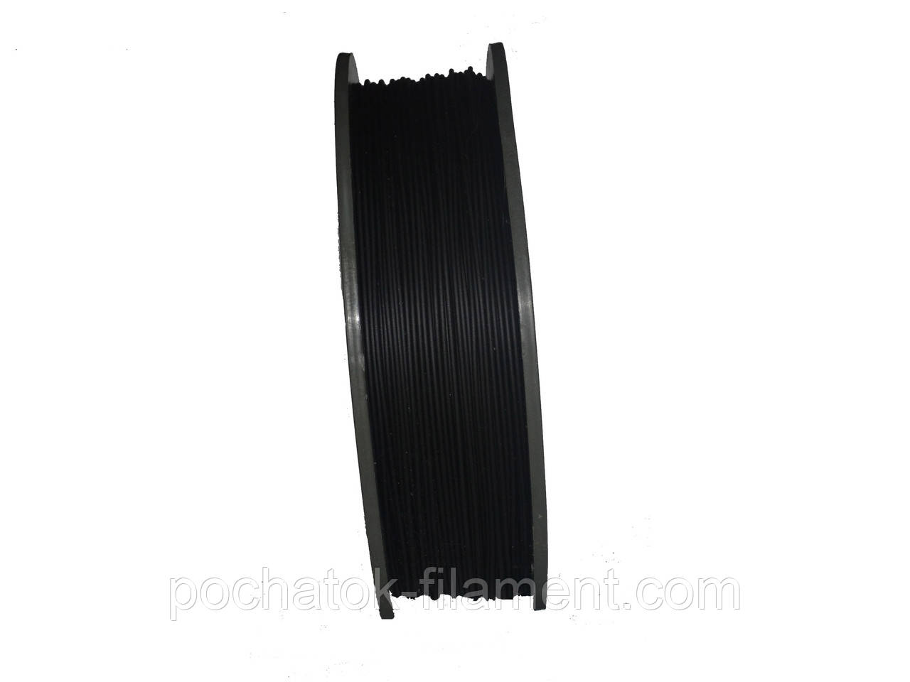 PLA філамент нитка пластик для 3D друку Pochatok Filament 1,75 мм чорний шовковий, фото 1