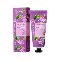 Крем для рук с экстрактом лотоса 100 мл FarmStay Pink Flower Blooming Hand Cream Pink Lotus