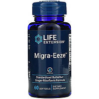 Натуральный комплекс от головной боли Life Extension "Migra-Eeze" на основе рибофлавина (60 капсул)