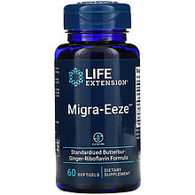 Натуральний комплекс від головного болю Life Extension "Migra-Eeze" на основі рибофлавіну (60 капсул)