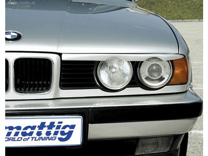 Накладки на фари (Війки) BMW E34 з вирізом