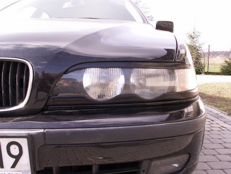 Вії для BMW E39 Нижні, накладки на фари БМВ Е39