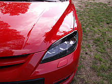 Вії Mazda 3 Hatchback, накладки на фари Мазда 3 Хетчбек