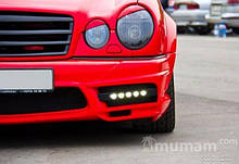 Вії для Mersedes Benz W210, накладки на фари Мерс 210