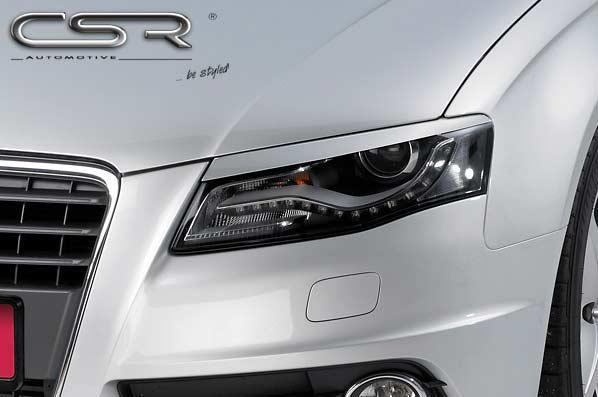 Вії для Audi A4 B8, накладки на фари Ауді А4 Б8