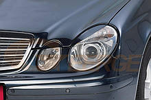 Вії для Mersedes Benz W211, накладки на фари Мерс 211