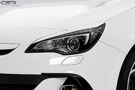Вії Opel Astra J, накладки на фари Опель Астра Джей