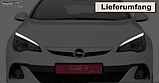 Вії Opel Astra J, накладки на фари Опель Астра Джей, фото 3