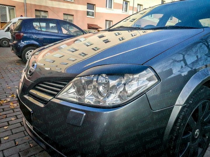 Накладки на фари Nissan Primera P12 (02-07), Вії для Ніссан Прімера П12