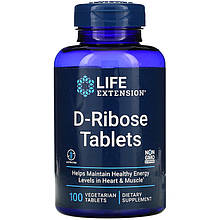 D-рибоза Life Extension "D-Ribose Tablets" (100 таблеток)