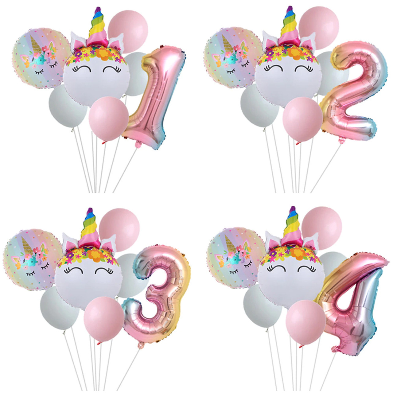 Композиція з кульок на день народження дитині 1-9 років