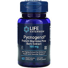 Пикногенол Life Extension "Pycnogenol French Maritime Pine Bark Extract" 100 мг (60 капсул)