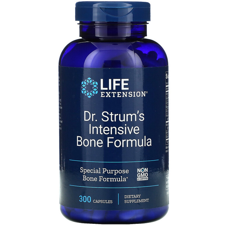 Комплекс для зміцнення кісток Life Extension "Dr. Strum's Intensive Bone Formula" (300 капсул), фото 1