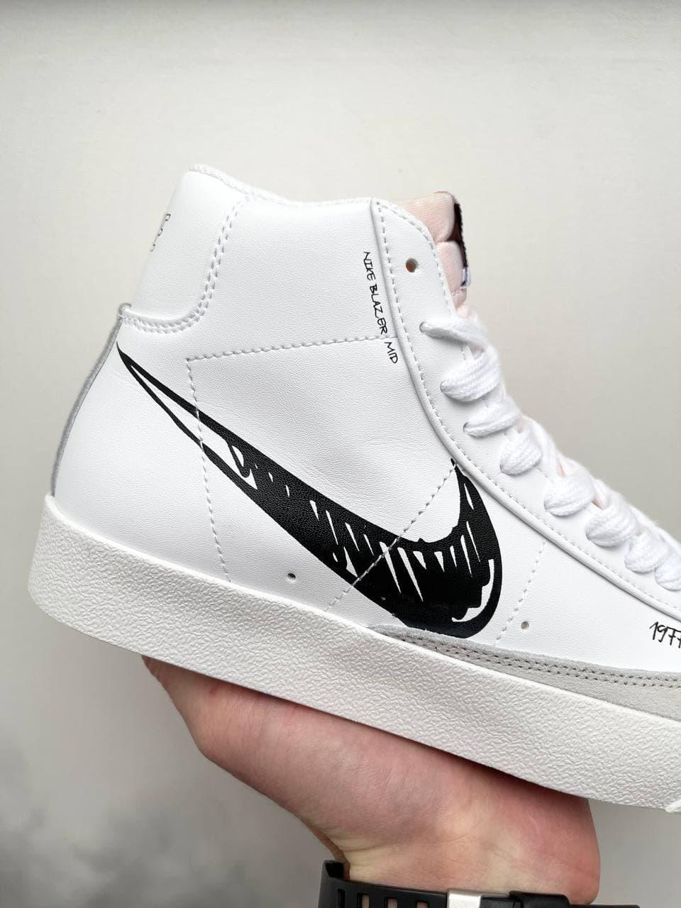 Женские кроссовки Nike Blazer Mid 77 Sketch White Black (ID#1551138134 ...