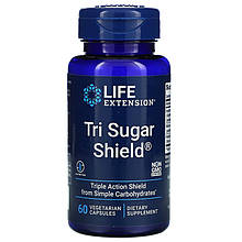 Комплекс для зниження цукру в крові Life Extension "Tri Sugar Shield" (60 капсул)